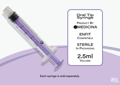 Medicina Oral Tip Low Dose Syringes (ENFit compatible)
