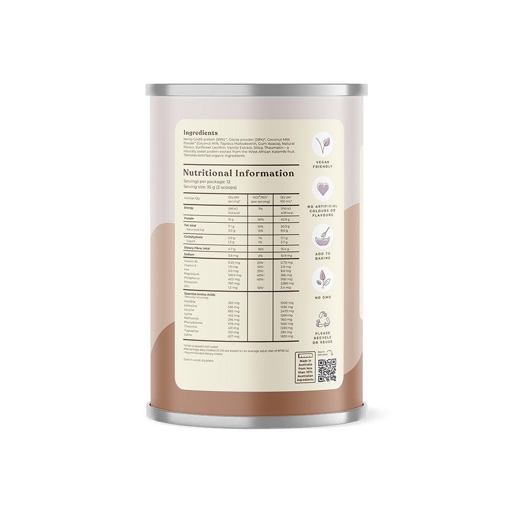 Hemp Food Australia Organic Hemp Protein Vanilla, Chocolate and Mixed Berry 420g - Anjelstore 