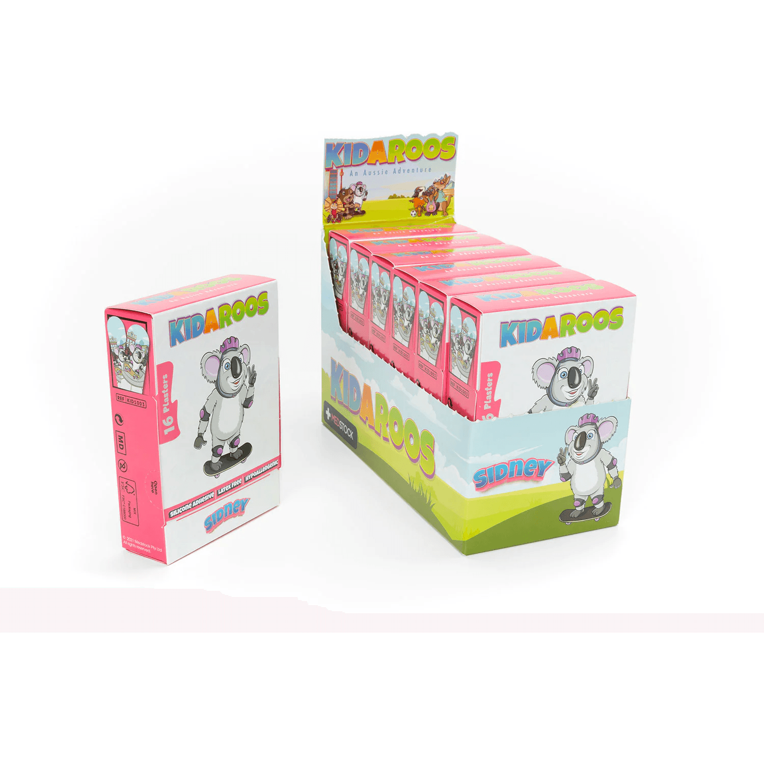 Medstock Kidaroos Silicone Plasters (pkt 16) - Anjelstore 