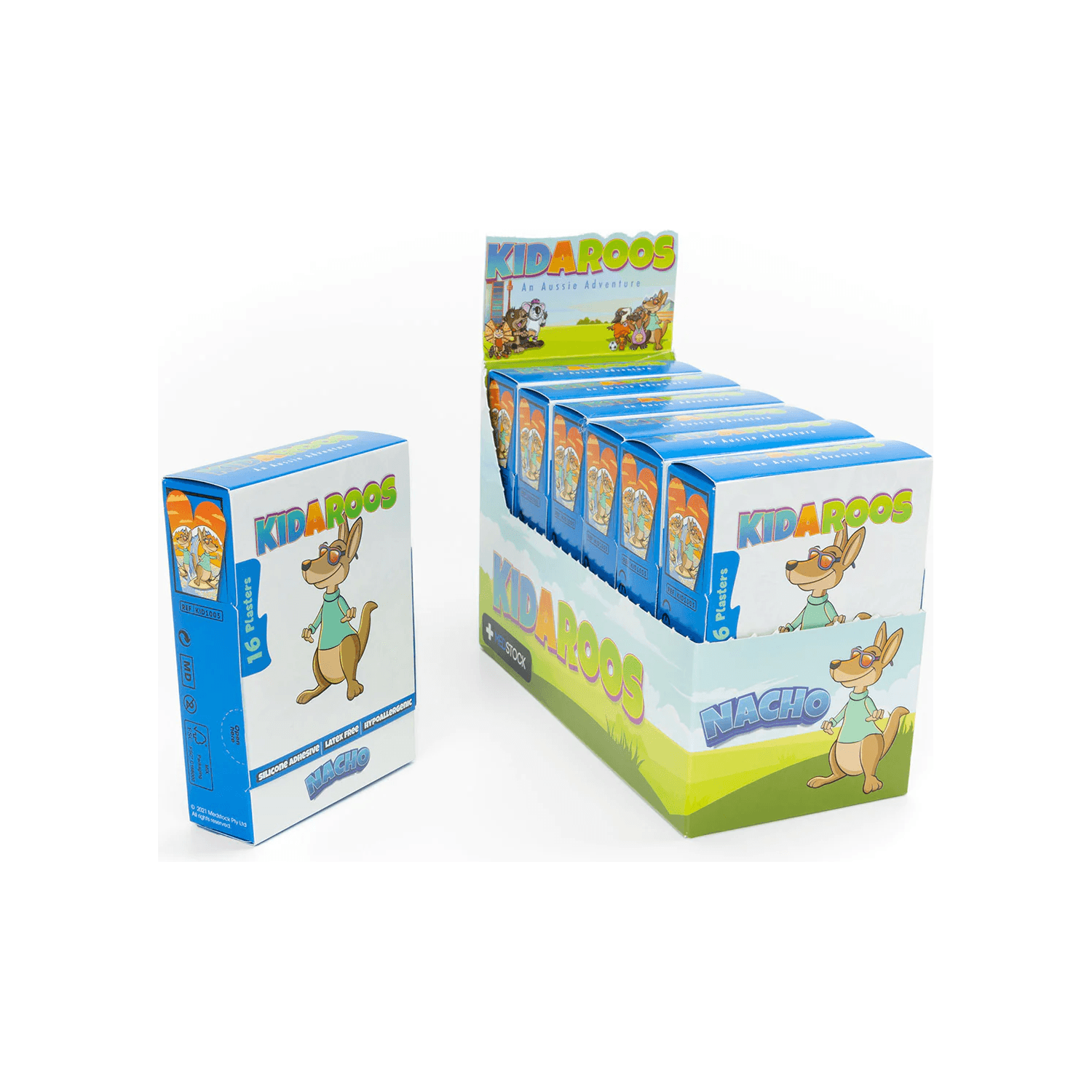 Medstock Kidaroos Silicone Plasters (pkt 16) - Anjelstore 