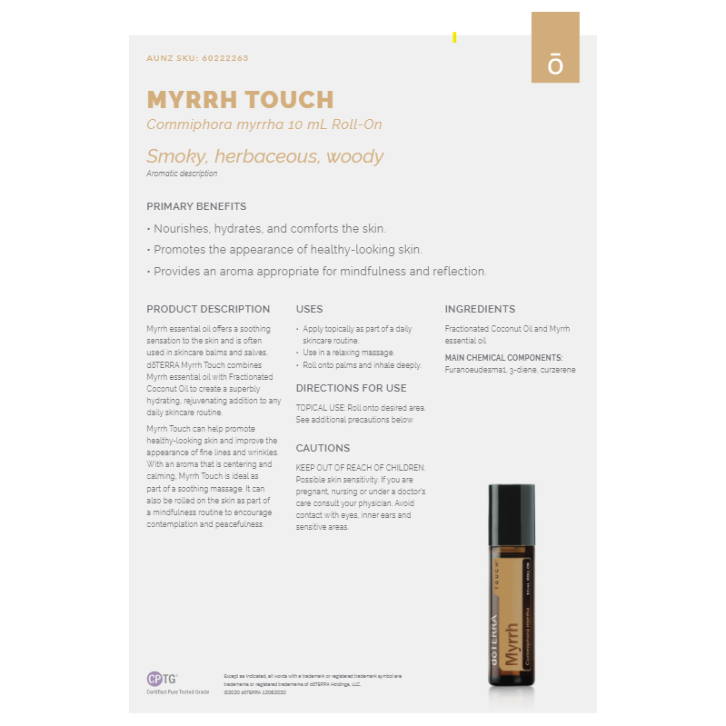 MYRRH TOUCH Commiphora myrrha 10 mL Roll-On - Anjelstore 