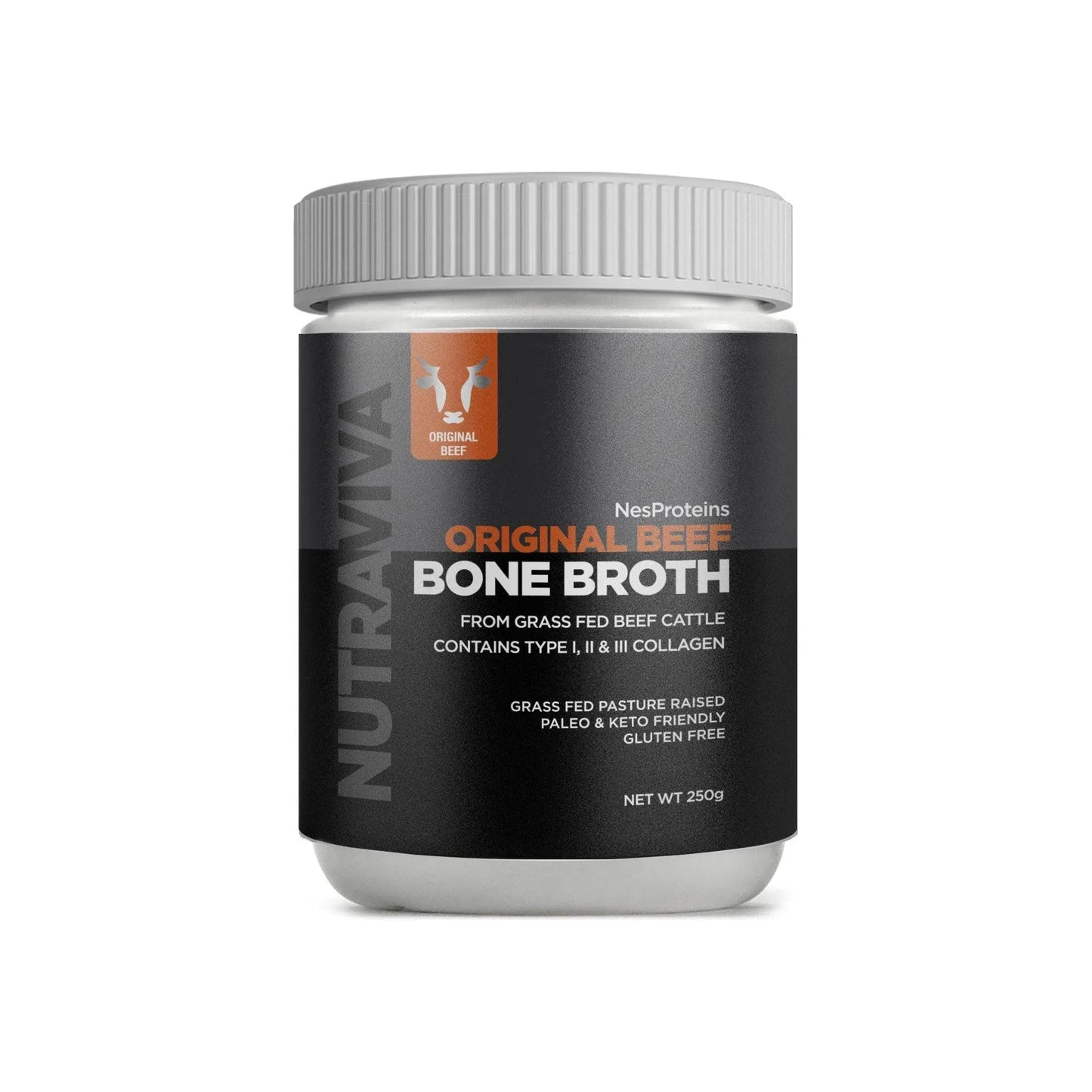 Nutraviva Australian Beef Bone Broth Powder (Pure and Original varieties) - Anjelstore 