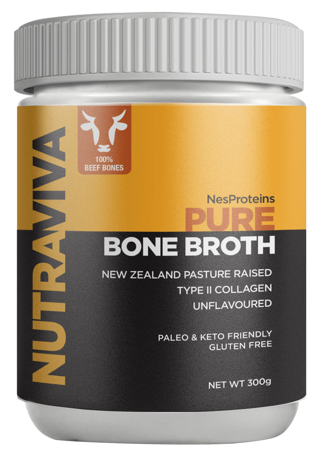 Nutraviva Australian Beef Bone Broth Powder (Pure and Original varieties) - Anjelstore 