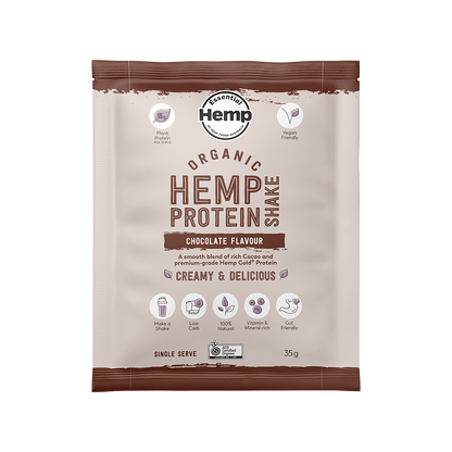 Organic Hemp Protein 35g Single Serve - Variety of Flavors, Nutrient-Rich, Delicious, and Healthy - Anjelstore 