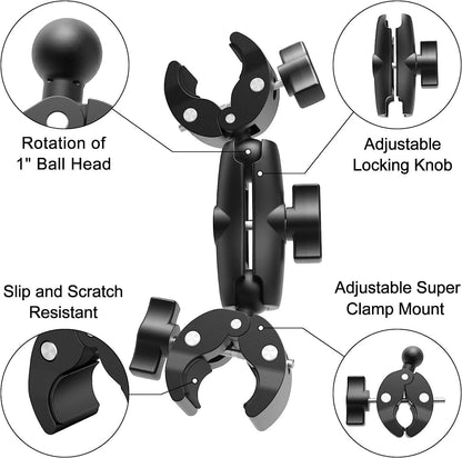 Pole Double Mount Clamp Bracket for IV Pole, AAC device, iPad device holder etc. - Anjelstore 