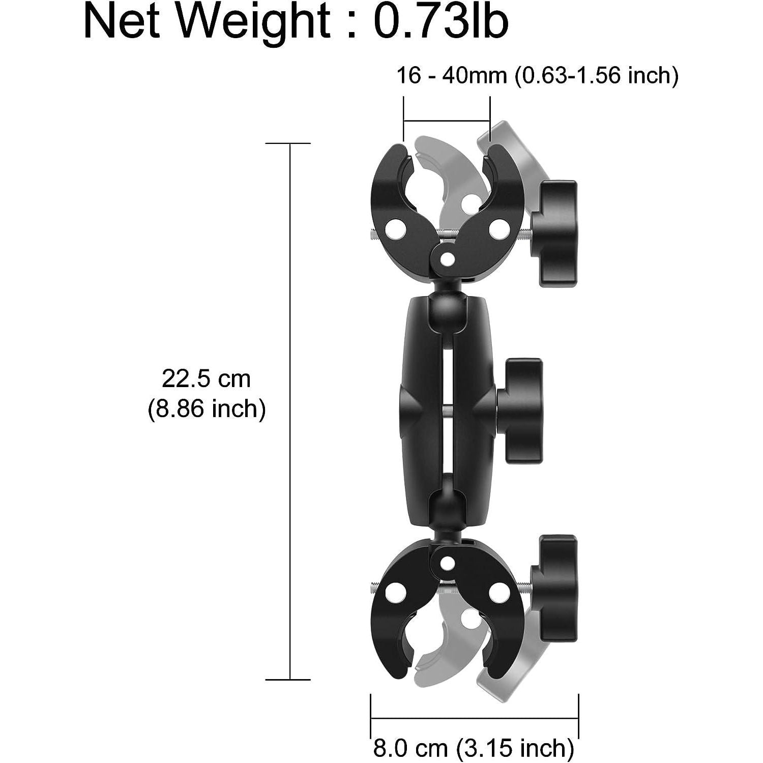 Pole Double Mount Clamp Bracket for IV Pole, AAC device, iPad device holder etc. - Anjelstore 