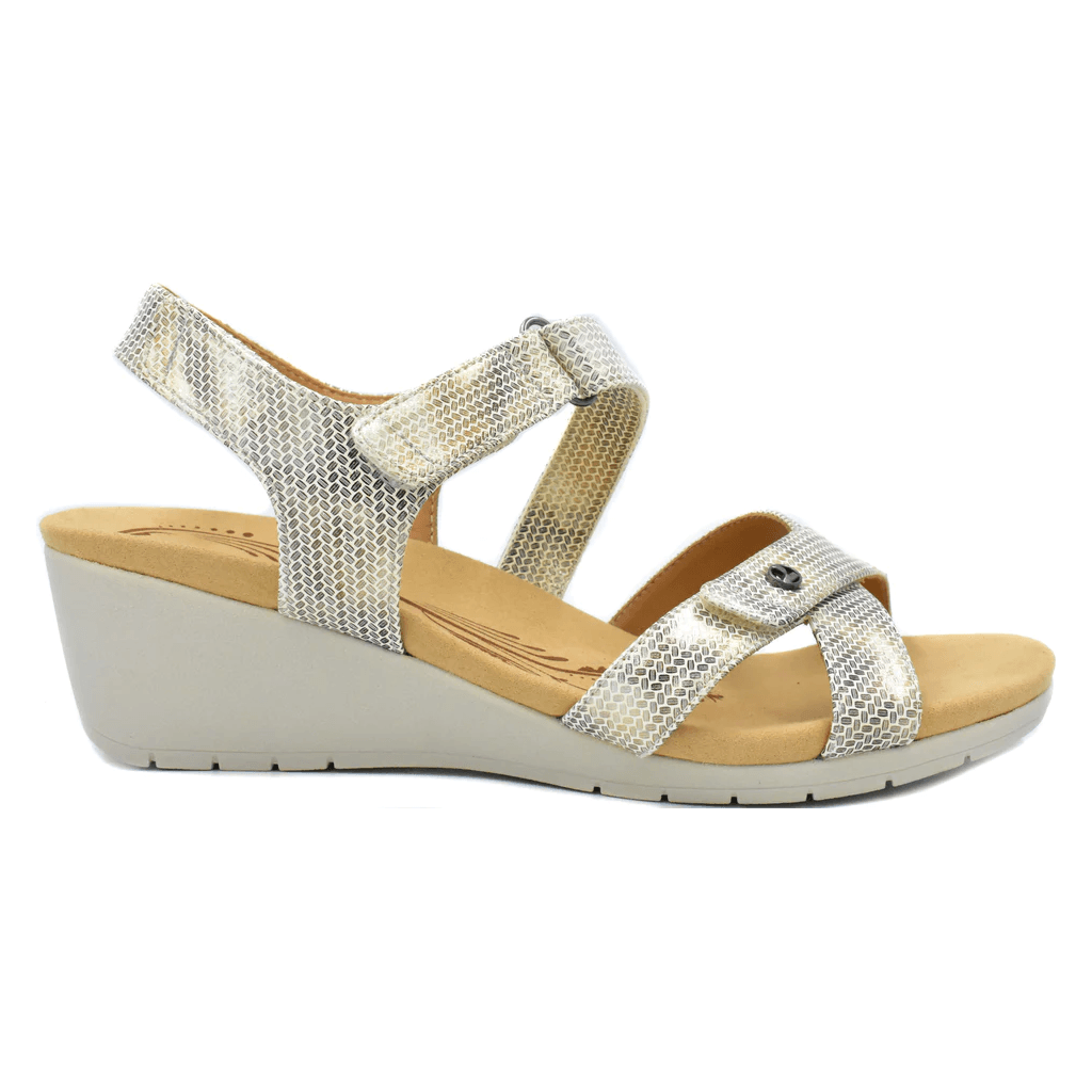 Revere Casablanca Backstrap Wedge Supportive Sandals - Anjelstore 