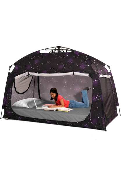 Starry Night Indoor Privacy Warm Breathable Pop Up Sensory Canopy for Kids and Adults (dysregulation control)