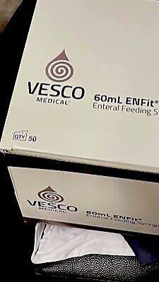 Vesco Multifil™ Reusable ENFit Tip Reusable Syringe with Cap, 10ml and 60ml