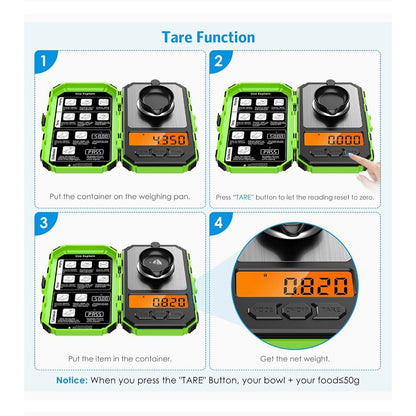 Brand New High Precision Digital Milligram Scale 50g x 0.001g – Green