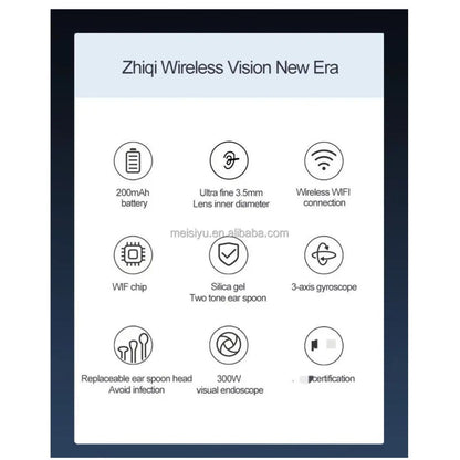 Smart WiFi Visual Ear Cleaner with HD Camera | Wireless Ear Wax Removal