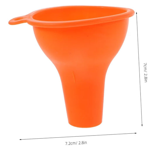 Reusable Silicone Enteral Feeding Funnel | Wide Mouth Bottle Filling Funnel for Blended Meals