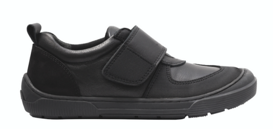 Skobi Scoop II Velcro School Shoes in Black