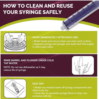 Vesco Multifil™ Reusable ENFit Tip Reusable Syringe with Cap, 10ml and 60ml