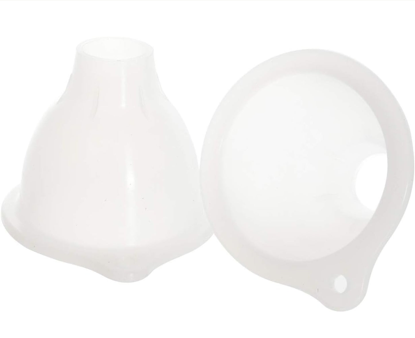 Enteral Bottle Funnel – Flexible Wide-Mouth Silicone Funnel 2 Pack