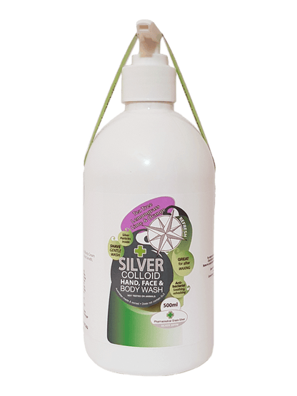 Silver Colloid with Tea Tree, Lemongrass, Lime, Orange Essential Oil - Face and Body Wash - Anjelstore 