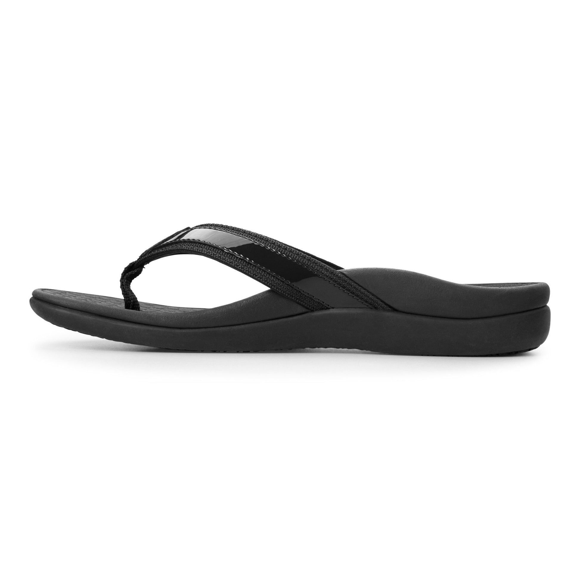 Vionic Islander Vionic Black Flip Flops Vionic Islander Toe Post