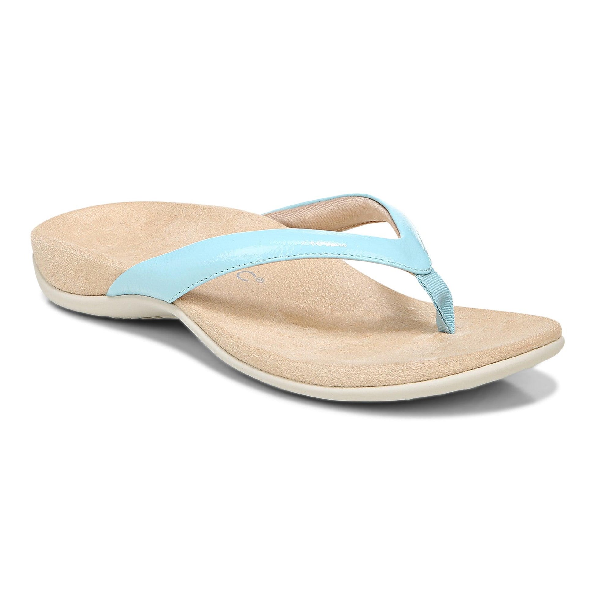 Vionic Leather Sandals -Dillon (Pink, Metallic, Blue) - Anjelstore 