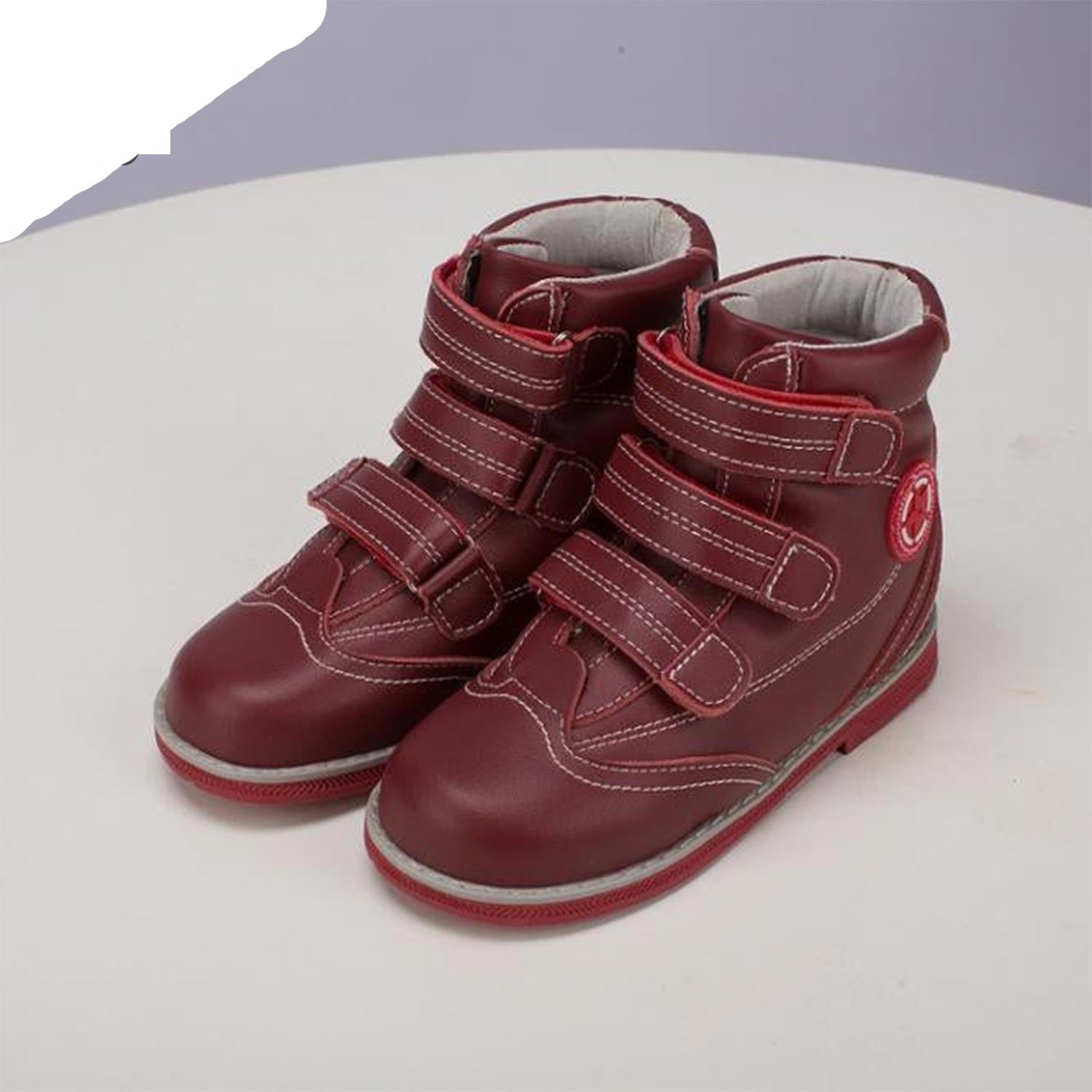 AFO Velcro Childrens Supportive Footwear. Red - Anjelstore 