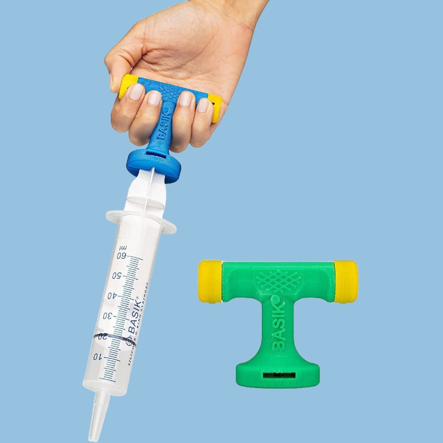 'Basik EZ' Syringe Assist Plunger Handle (Designed for Enteral Tube Feeding) - Anjelstore 