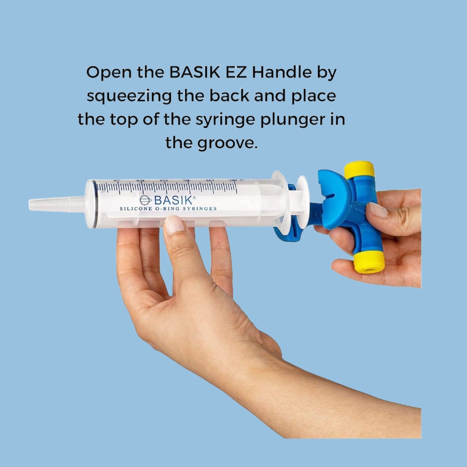 'Basik EZ' Syringe Assist Plunger Handle (Designed for Enteral Tube Feeding) - Anjelstore 