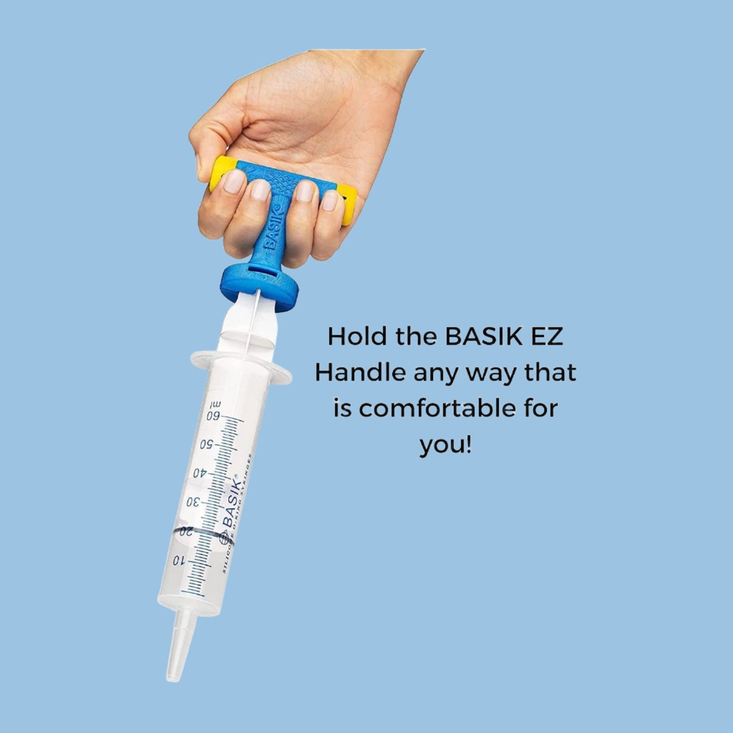 'Basik EZ' Syringe Assist Plunger Handle (Designed for Enteral Tube Feeding) - Anjelstore 