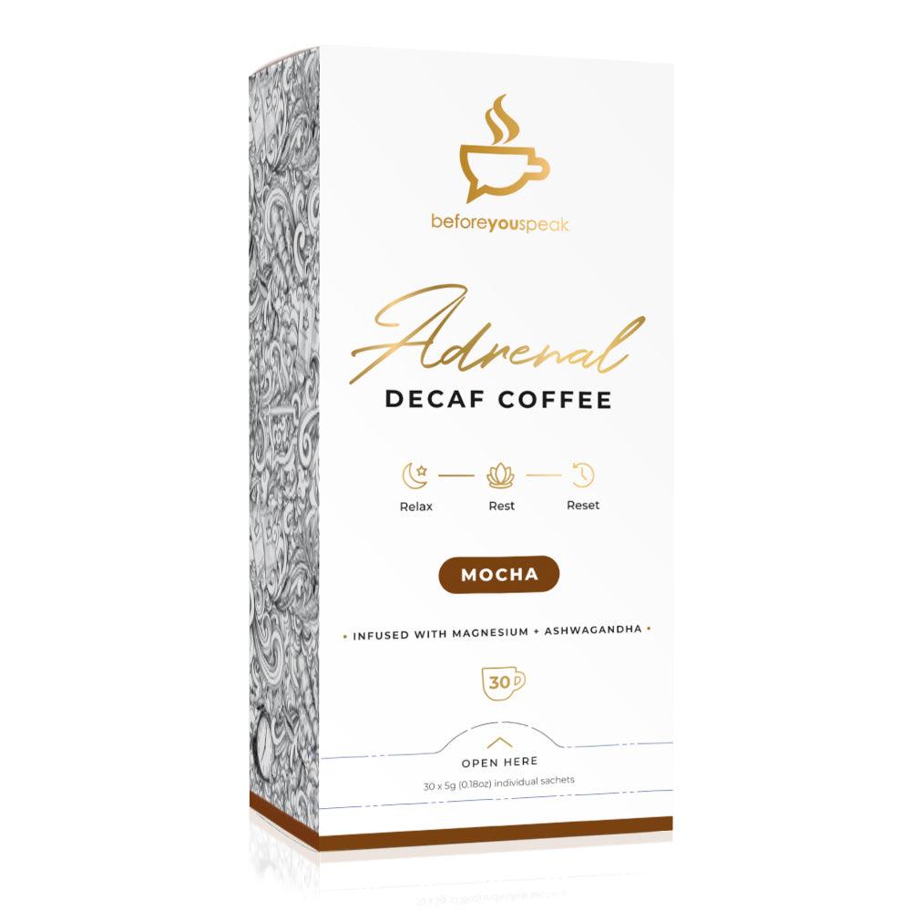 Before you Speak Adrenal Decaf - Mocha flavour - Collagen Coffee - Anjelstore 