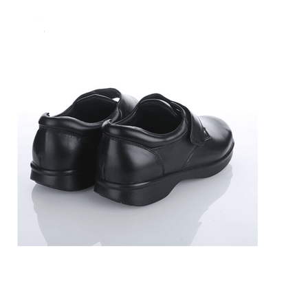 Black Leather Medical Grade Diabetic Footwear - Anjelstore 