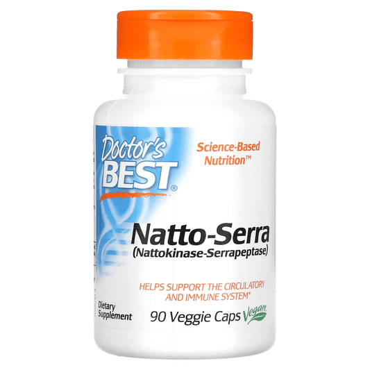 Doctor's Best Natto-Serra 90 Veggie Caps - Anjelstore 