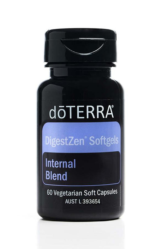 dōTERRA Digestzen Digestive Essential Oil Blend Softgels (60 Soft Capsules) - Anjelstore 