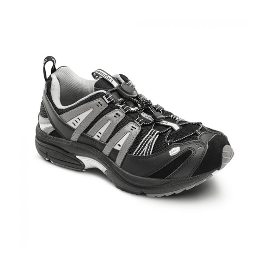 Dr. Comfort Performance Medical Grade Orthopaedic Footwear (Grey & Black) - Anjelstore 