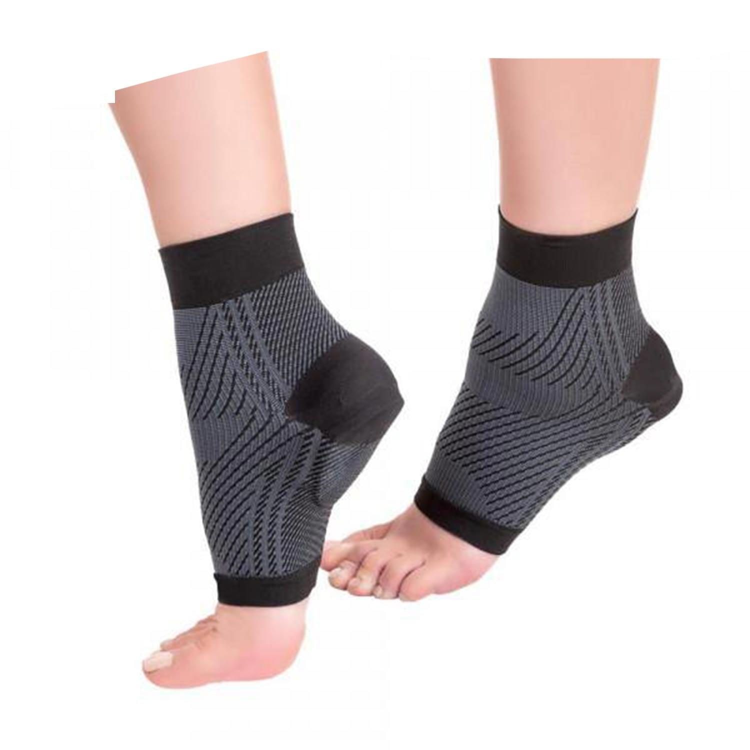 Heel / Arch Pain, Plantar Fasciitis Sensory Seamless Sock (Silicone Gel Heel Cup) - Anjelstore 