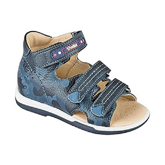 Leather Orthopedic High Back Kids AFO Sandals Size 23 - Anjelstore 