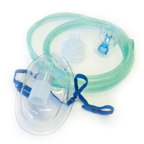M Devices Adolescent Oxygen / Nebuliser Mask with tubing and Jet Nebuliser Bowl. - Anjelstore 