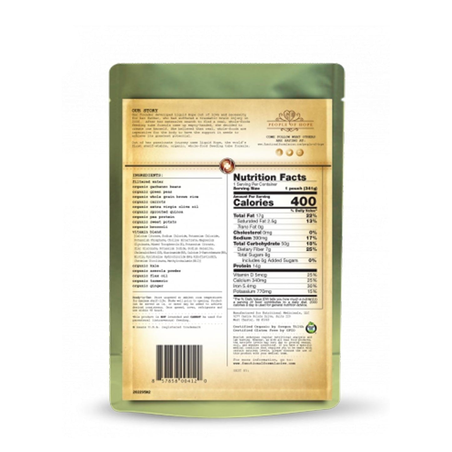 Nourish Organic Paediatric Enteral Nutrition. 341g Original / Peptide / Peptide Berry Varieties - Anjelstore 