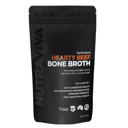 Nutraviva Australian Beef Bone Broth Powder 100g - Anjelstore 