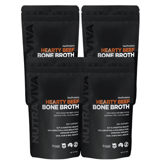 Nutraviva Australian Beef Bone Broth Powder 100g - Anjelstore 