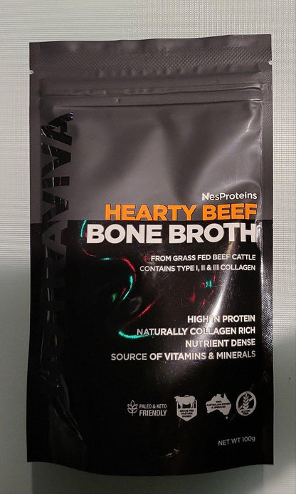 Nutraviva Australian Beef Bone Broth Powder 100g - Anjelstore 