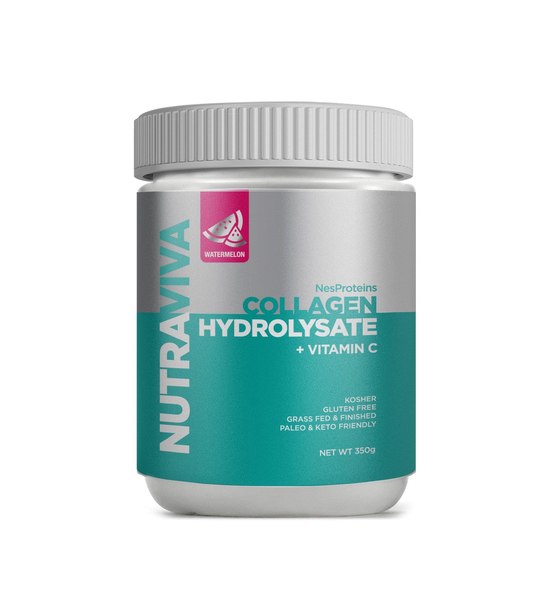 Nutraviva Australian Flavoured Collagen with Vitamin C 350g (3 Flavours) - Anjelstore 