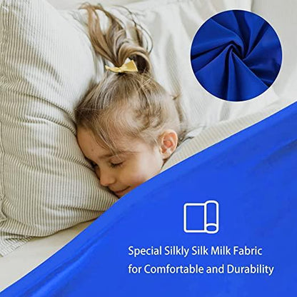Sensory Compression Bed Sheet Lightweight Lilac and Navy Colours - Anjelstore 