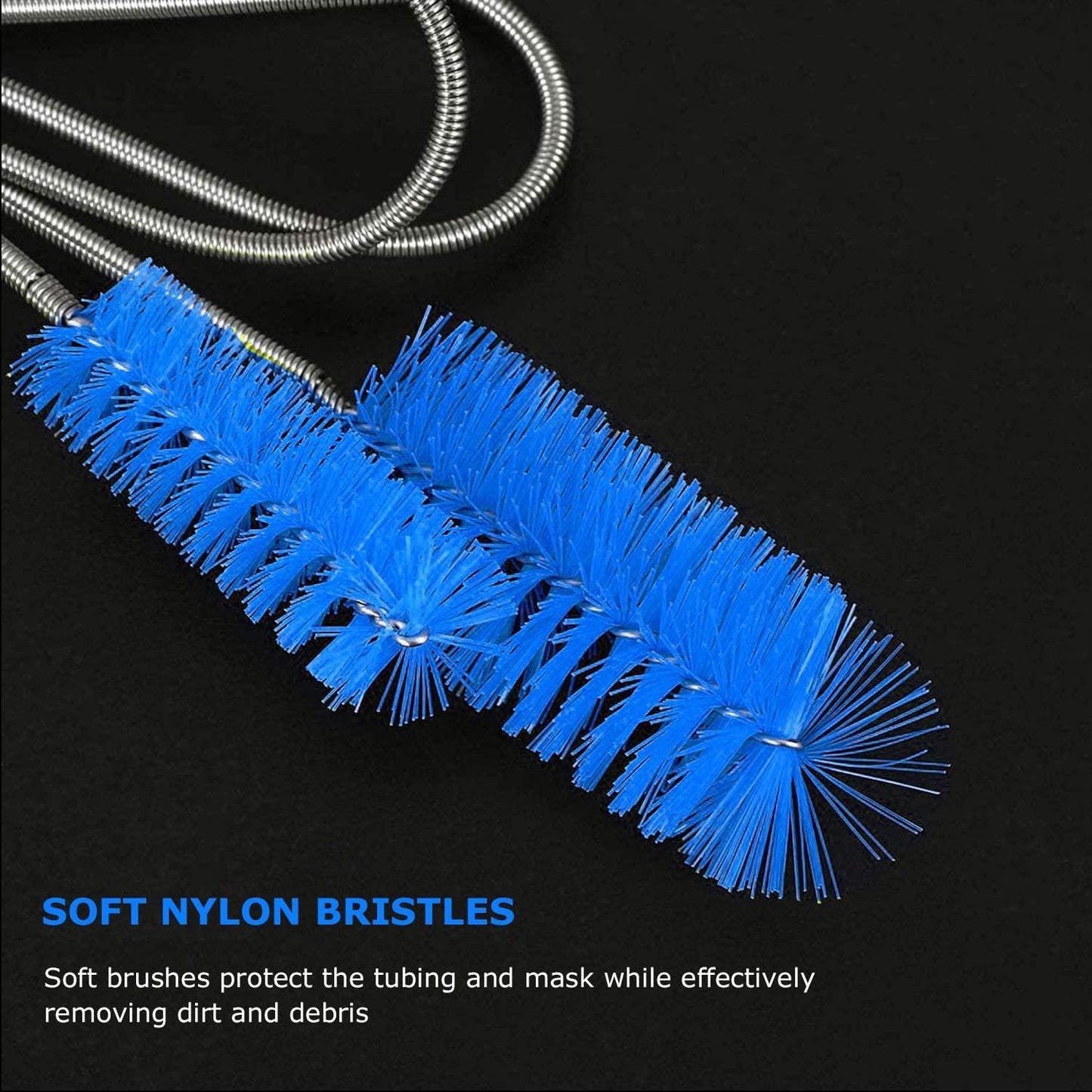 Tube Brush Diameter 15mm 19mm -CPAP / Enfit Syringe Cleaning Brush - Anjelstore 