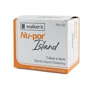 Walkers Nu-por Island Flexible Dressing 7.5cm x 5cm. Box 50 - Anjelstore 